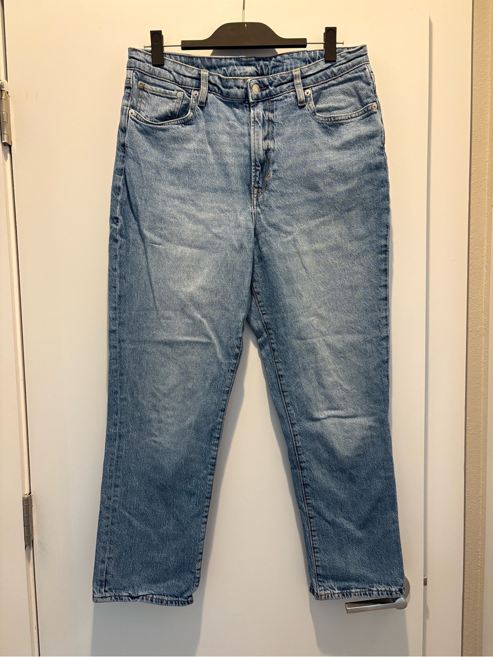 Mom high rise ankle length Light Blue Denim Jeans